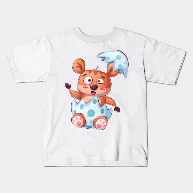 Baby Bear hatching Kids T-Shirt by GiftsRepublic